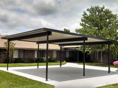 commercial metal canopy