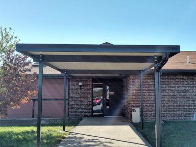 commercial metal canopy