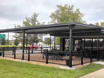 commercial metal canopy