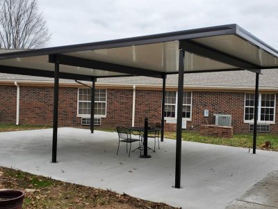 commercial metal canopy