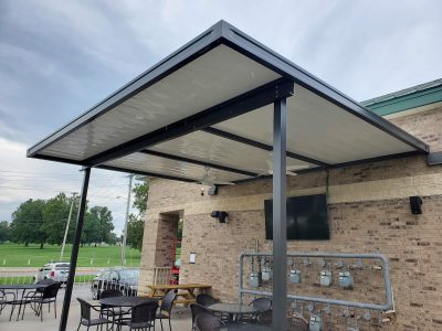 commercial metal canopy
