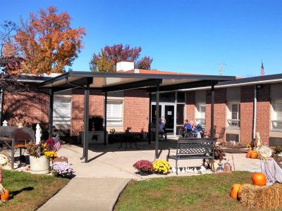 commercial metal canopy