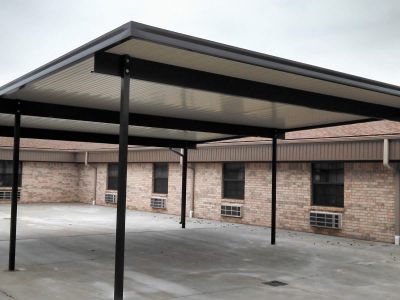 commercial metal canopy